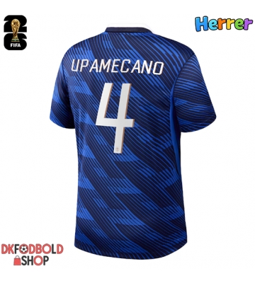 Frankrig Dayot Upamecano #4 Hjemmebanetrøje VM 2026 Kort ærmer